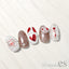 Tsumekira Es Heart 4 ES-HEA-104 Metallic Red
