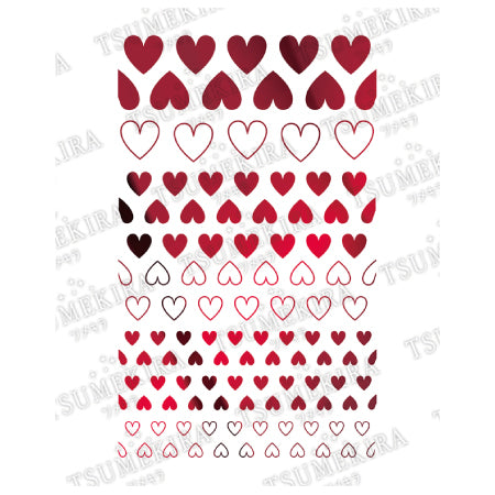 Tsumekira Es Heart 4 ES-HEA-104 Metallic Red