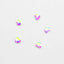 MATIERE Glass Stone Heart (FB) Aurora 3mm x 3.5mm
