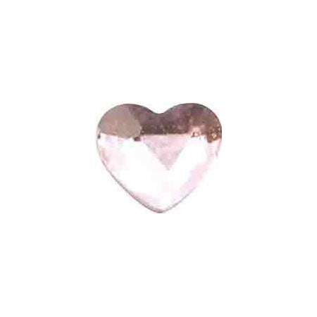 MATIERE Glass Stone Heart (FB)  Light pink 3mm x 3.5mm