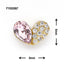 SONAIL PLUS TOMOMI Select Asymmetric Bijou Heart Silhouette Peach FY000997