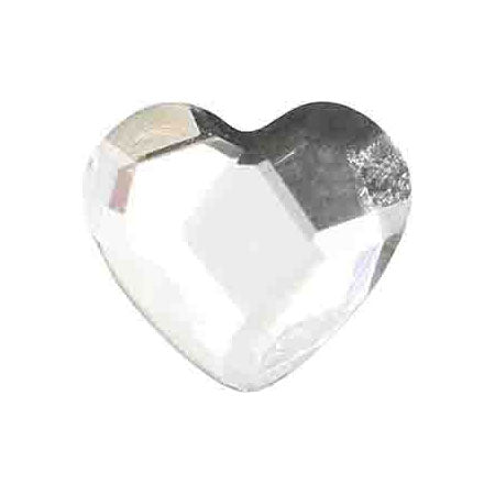 MATIERE Glass Stone Heart (FB)  Crystal Clear 5mm x 6mm