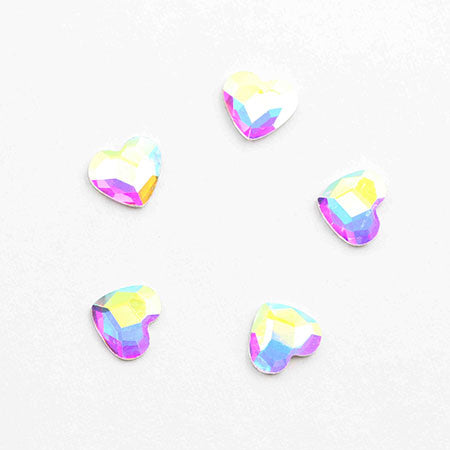MATIERE Glass Stone Heart (FB) Aurora 5mm x 6mm