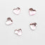 MATIERE Glass Stone Heart (FB) Light Pink 5mm x 6mm