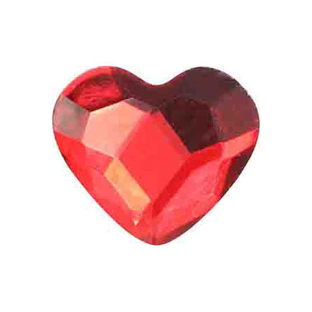 MATIERE Glass Stone Heart (FB) Red 5mm x 6mm