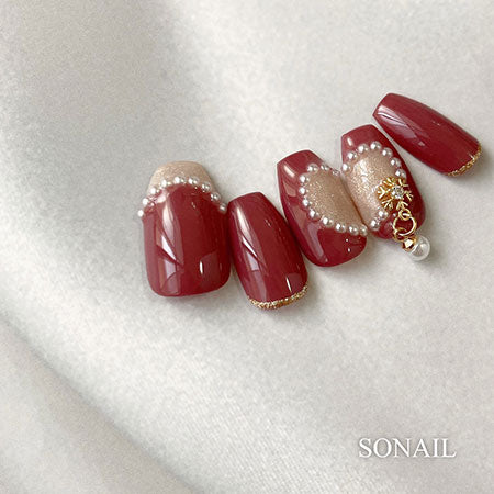 SONAIL×MISAKI Snowball Crystal Winter Parts  Gold