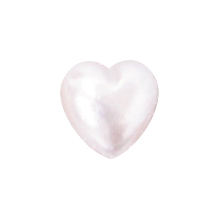 SHAREYDVA Pearl Heart 7mm 10P