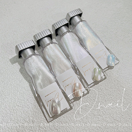 D.nail Liquid Mirror Powder YT-03 Off-White Pearl & Emerald Purple 5g
