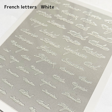 Produced by KiraNail Renee French letter White