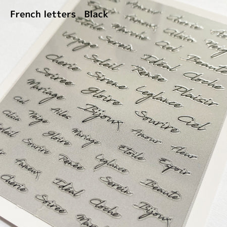 Produced by KiraNail Renee French letter Black