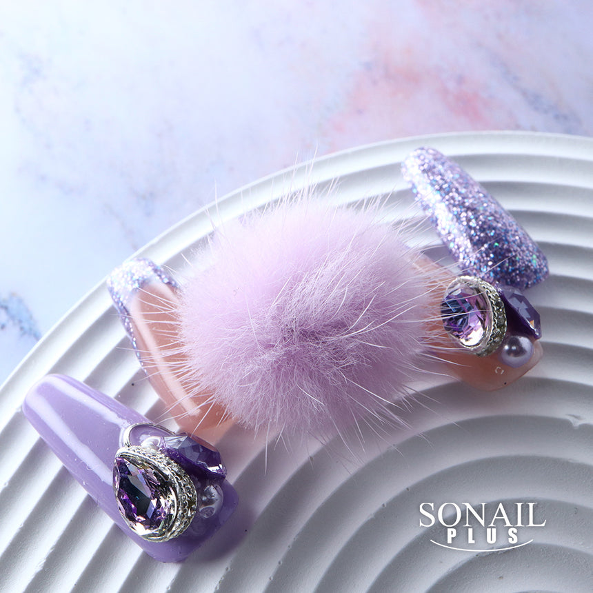 SONAIL PLUS LAPISRAVI Select Nail Fur Magnet Type Pastel Pink FY001022