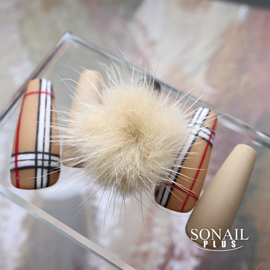 SONAIL PLUS LAPISRAVI Select Nail Fur Magnet Type Soft Beige FY001025