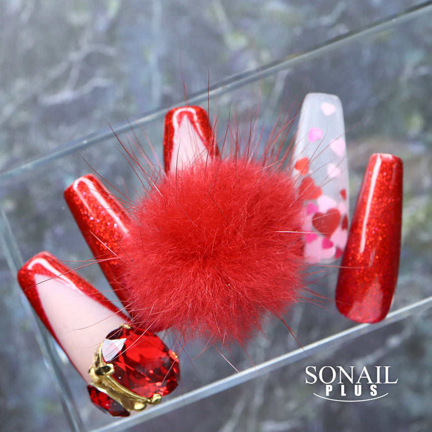 SONAIL PLUS LAPISRAVI Select Nail Fur Magnet Type Red Apple FY001026