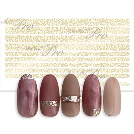 Sha-Nail Plus Scattered line champagne gold