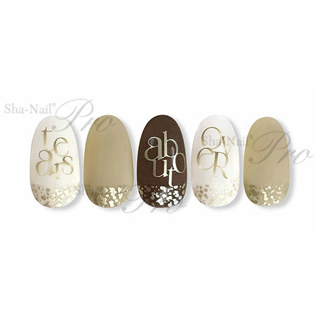 Sha-Nail Plus Scattered line champagne gold