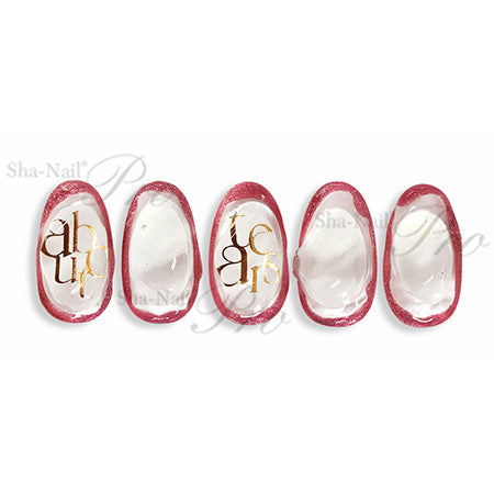 Sha-Nail Plus  P.D.Stylish Font Gold