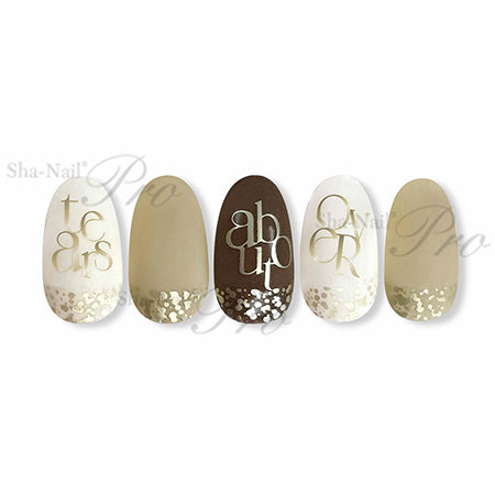 Sha-Nail Plus P.D. Stylish Font Champagne Gold