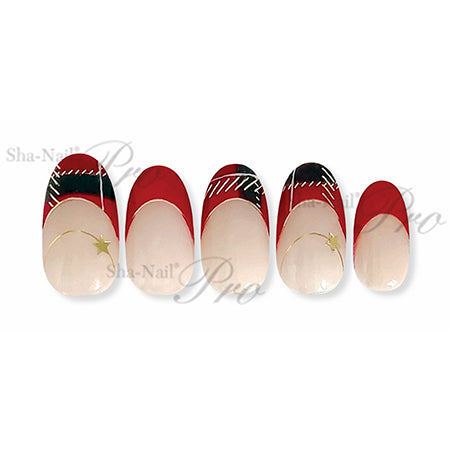 Sha-Nail Plus Plus One Line Diagonal Gold