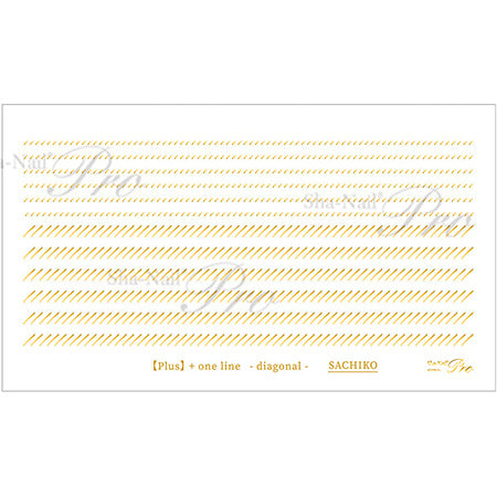 Sha-Nail Plus Plus One Line Diagonal Gold