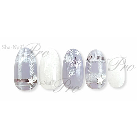 Sha-Nail Plus  Plus One Line Diagonal Silver