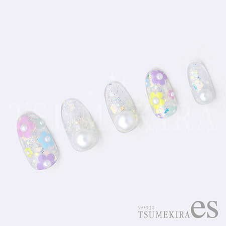 Tsumekira Es Asami Jingu Produce 1 Round Flower Multi ES-JIN-116
