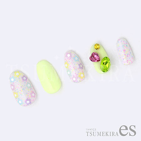 Tsumekira Es Asami Jingu Produce 1 Round Flower Multi ES-JIN-116
