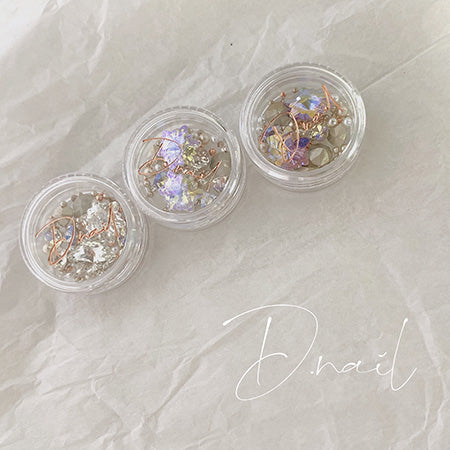 D.nail Luxury Stone Box Snow Flower K Crystal
