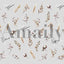 Amaily Nail Sticker No. 3-37 Cotton Garden