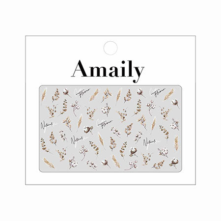 Amaily Nail Sticker No. 3-37 Cotton Garden