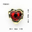 SONAIL Valentine Deformed Frame Jewel Heart FY001011 9mm long x 7mm wide
