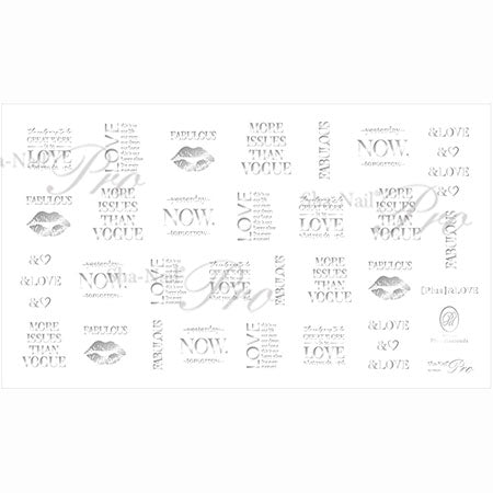 Sha-Nail Plus Andrab Silver 85mm x 50mm
