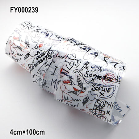 SONAIL×MEG Illustration Nail Foil Graffiti Handwriting MEG000239