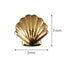 SHAREYDVA Metal Studs Seashell Gold 3mm 30P