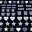 Amaily Nail Sticker No. 2-6 Love Message White