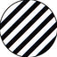 Amaily Nail Sticker No. 5-4 Border Pattern White 2mm