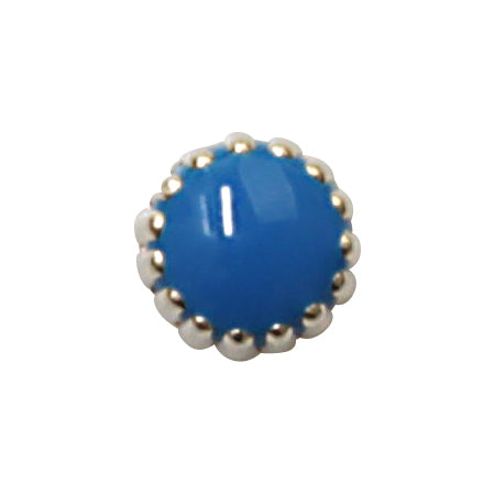 Jewelry-Nail Brion Ring Turquoise Frame Silver (S)