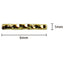 SHAREYDVA Nail Accessories Twisted Stick Gold 6mm