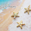Nail Accessories Star Fish Aurora Gold 8p