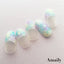 Amaily Nail Sticker No. 3-15 Crystal Snowflakes White