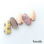 Amaily Nail Seal No. 3-23 Flower sketch (Black & White)