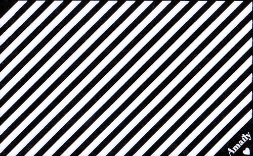 Amaily Nail Sticker No. 5-4 Border Pattern White 2mm