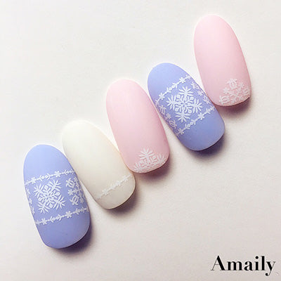 Amaily Nail Sticker No. 1-11 Hawaiian Black