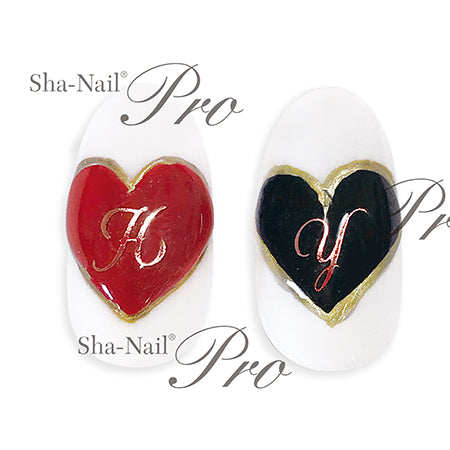 Sha-Nail Plus Script Alphabet Pink Gold