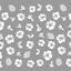Amaily Nail Sticker No. 1-10 Hibiscus White