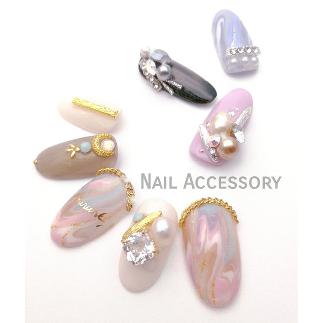 Nail Accessory Wire Oval Silver Clear