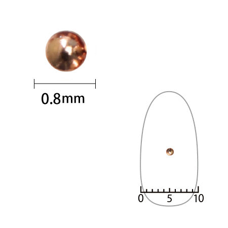SHAREYDVA Studs Pink Gold 0.8mm 50p