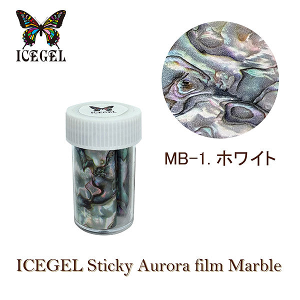 ICE GEL Sticky Aurora Film Marble Blue MB-04(Missing item)