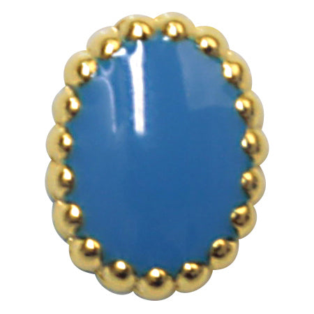 Jewelry-Nail Brion Opal Turquoise Frame Gold (S)