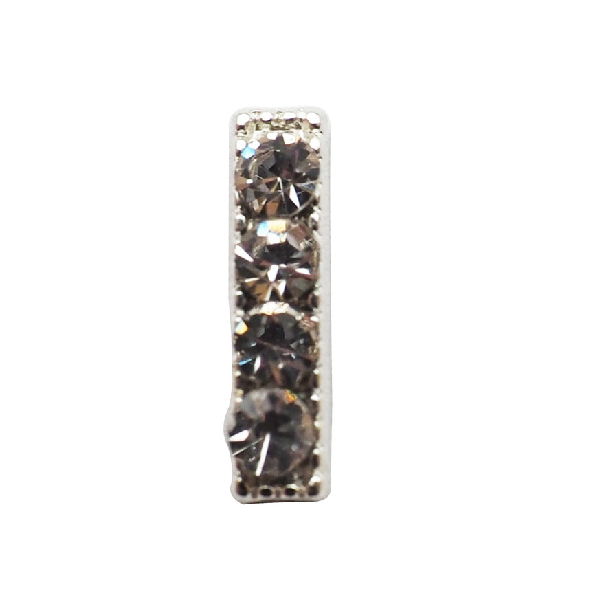 Nail Accessory Metal Bar Clear Silver