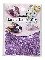 Beauty Nailer Lame Lame Purple Heart Mix LLM-6